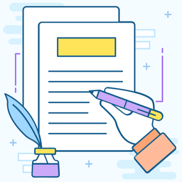 Script writing icon